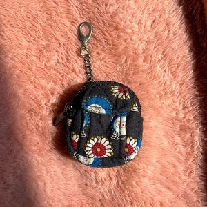 Vera Bradley little backpack key chain